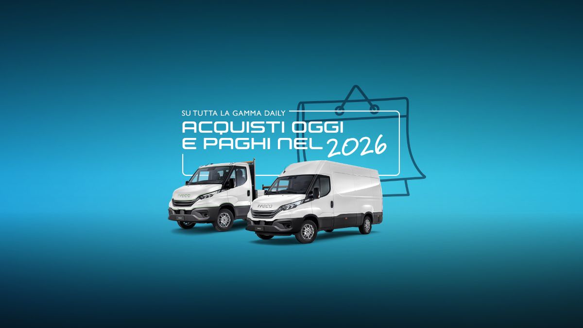 Su tutta la Gamma Daily acquisti oggi e paghi nel 2026 - AUTO INDUSTRIALE BERGAMASCA