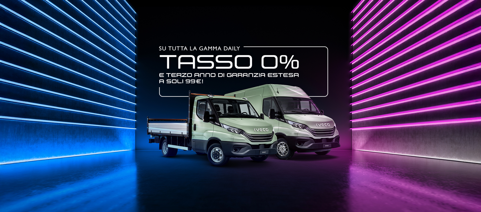 Su tutta la Gamma DAILY Tasso 0% e Terzo anno di garanzia estesa a soli 99€ - AUTO INDUSTRIALE BERGAMASCA