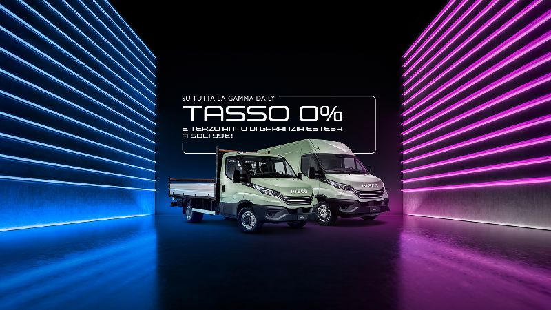Promozione Su tutta la Gamma DAILY Tasso 0% e Terzo anno di garanzia estesa a soli 99€ - AUTO INDUSTRIALE BERGAMASCA